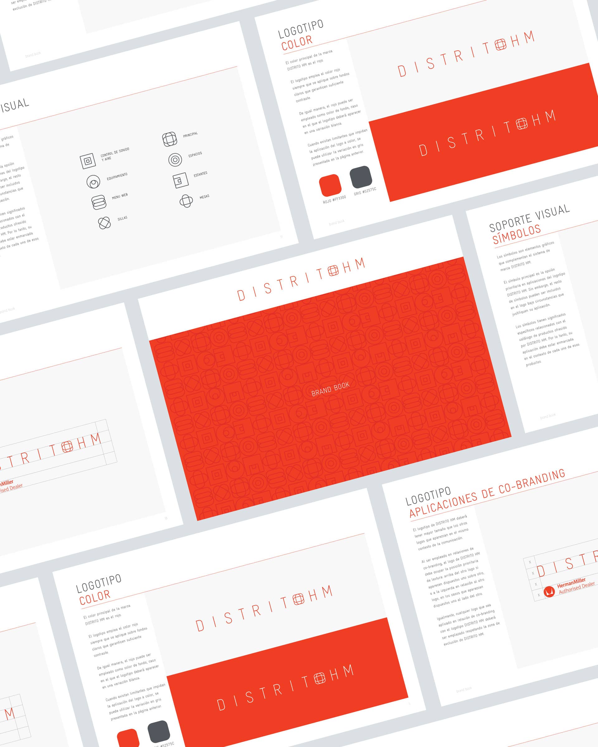 Distrito HM Herman Miller Brand Book selected pages