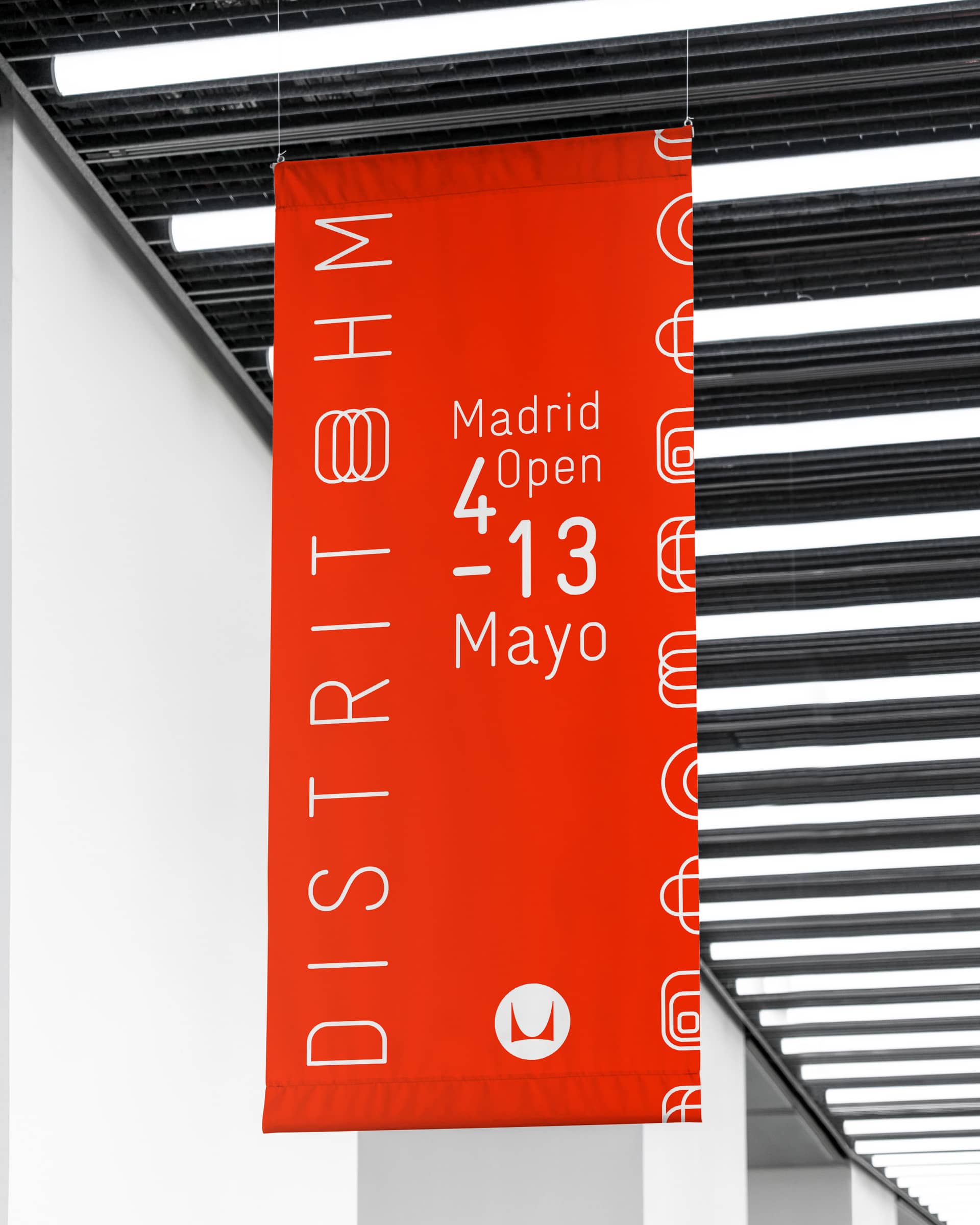Distrito HM Herman Miller banner design campaign for Mutua Madrid Open